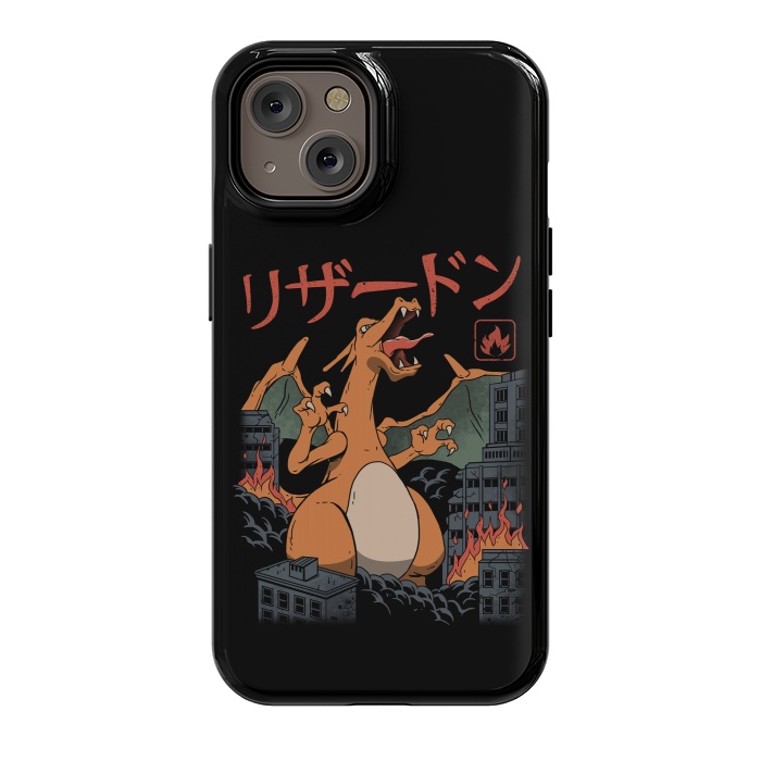 iPhone 14 StrongFit Fire Kaiju by Vincent Patrick Trinidad