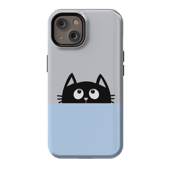 iPhone 14 StrongFit peek a cat by Vincent Patrick Trinidad