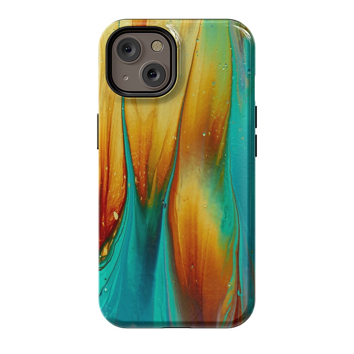 iPhone 14 StrongFit Colorful Ink Marble by  Utart