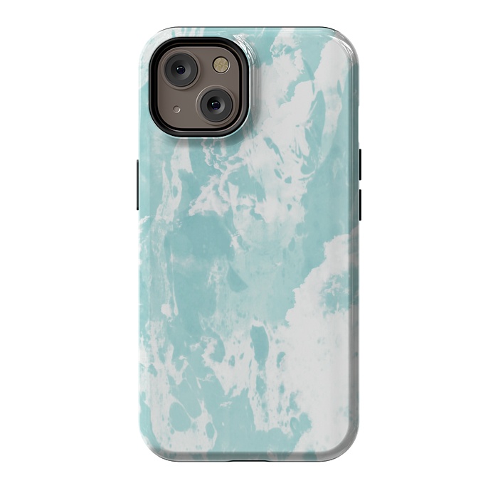 iPhone 14 StrongFit Mint blue abstract by Jms