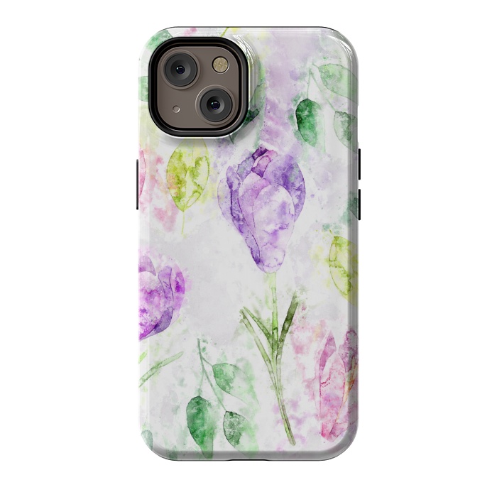 iPhone 14 StrongFit Watercolor Flora by Creativeaxle