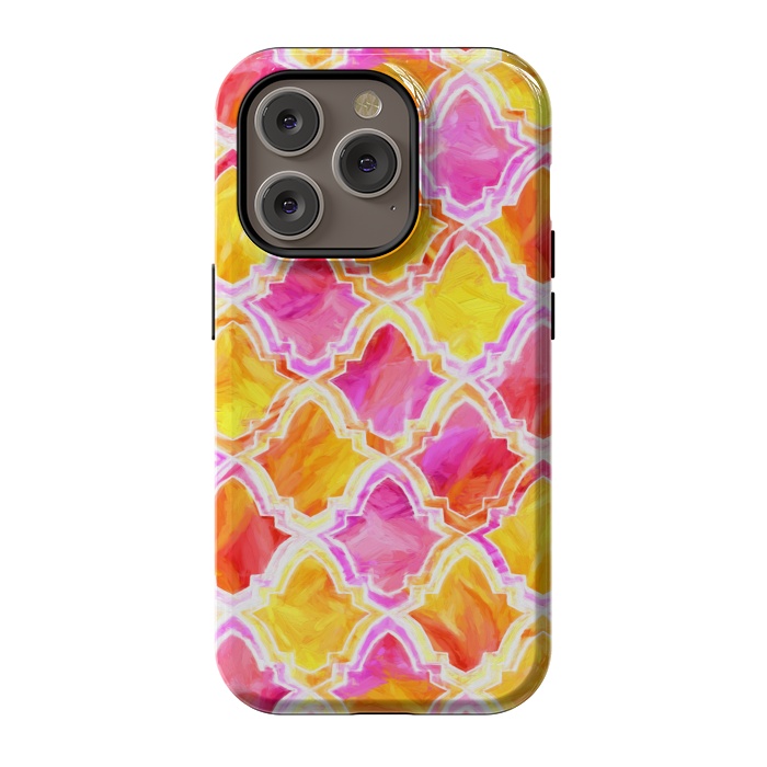 iPhone 14 Pro StrongFit Marrakesh Inspired Moroccan In Sunset Colors  by Tigatiga