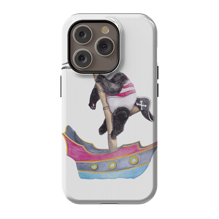 iPhone 14 Pro StrongFit Panda Pirate by gingerlique