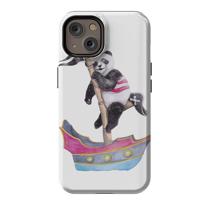 iPhone 14 StrongFit Panda Pirate by gingerlique