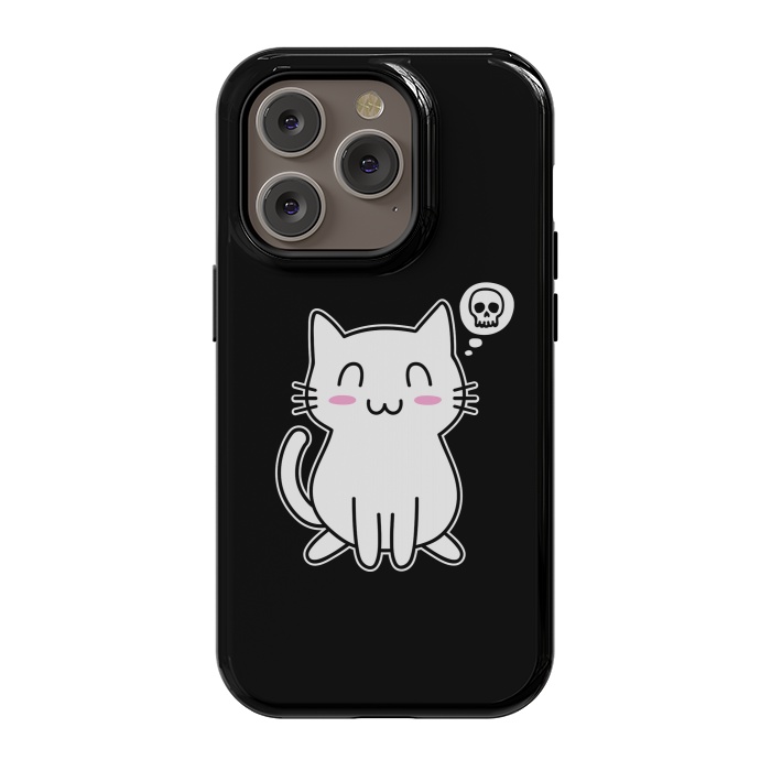 iPhone 14 Pro StrongFit My Lovely Kitty by Mitxel Gonzalez