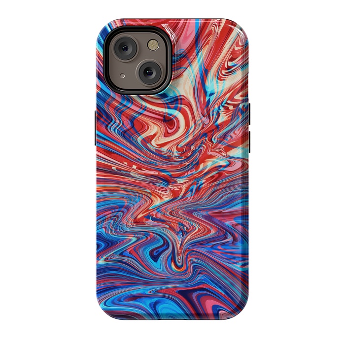iPhone 14 StrongFit Abstract Waves by Art Design Works