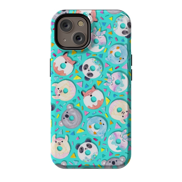 iPhone 14 StrongFit Animal Donut Confetti by gingerlique