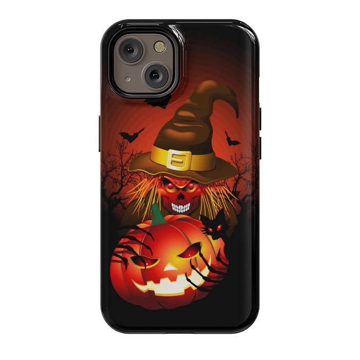 iPhone 14 StrongFit Skull Witch Halloween Monster by BluedarkArt