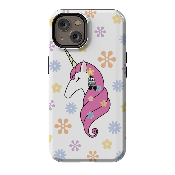iPhone 14 StrongFit Hippie Unicorn by Laura Nagel