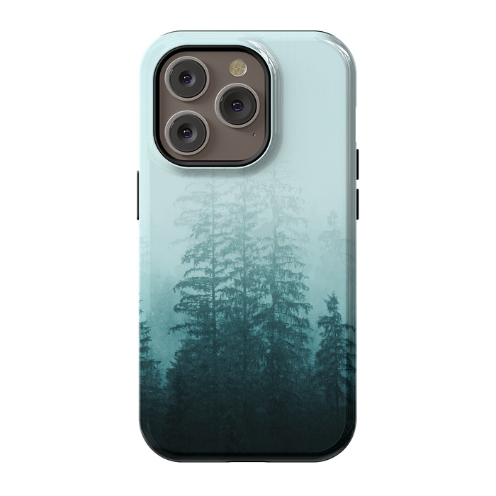 iPhone 14 Pro StrongFit Blue Coniferous Forest by Creativeaxle