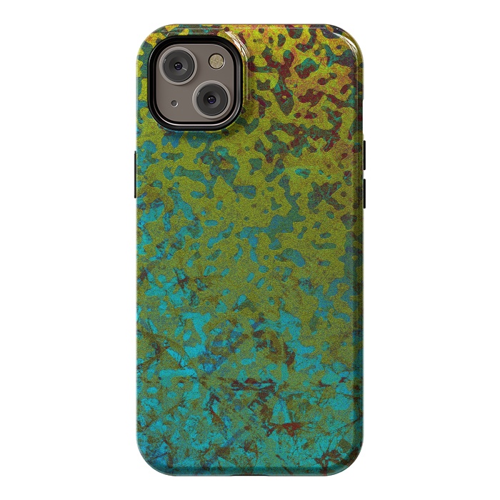 iPhone 14 Plus StrongFit Colorful Corroded Background G292 by Medusa GraphicArt