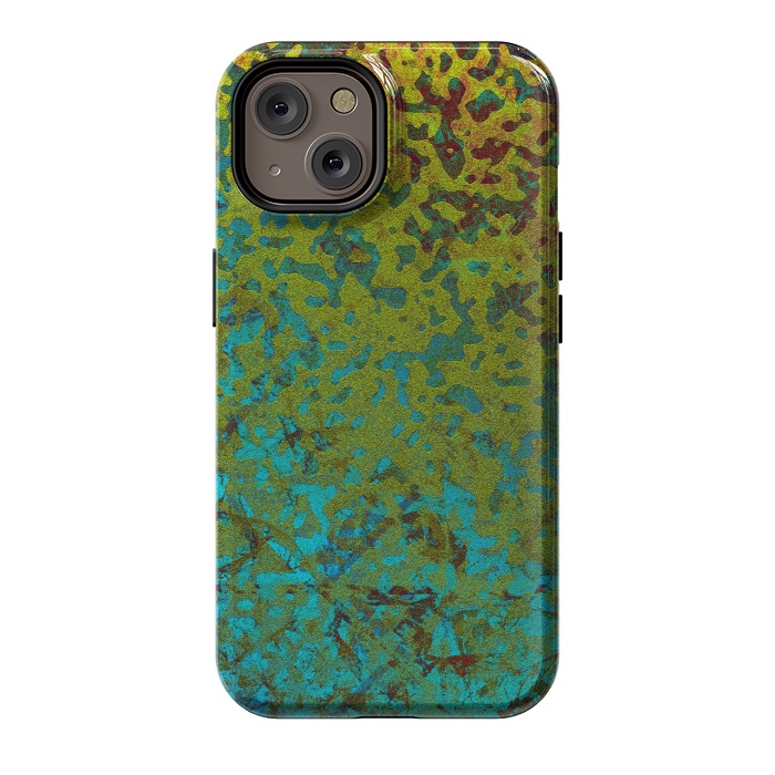 iPhone 14 StrongFit Colorful Corroded Background G292 by Medusa GraphicArt
