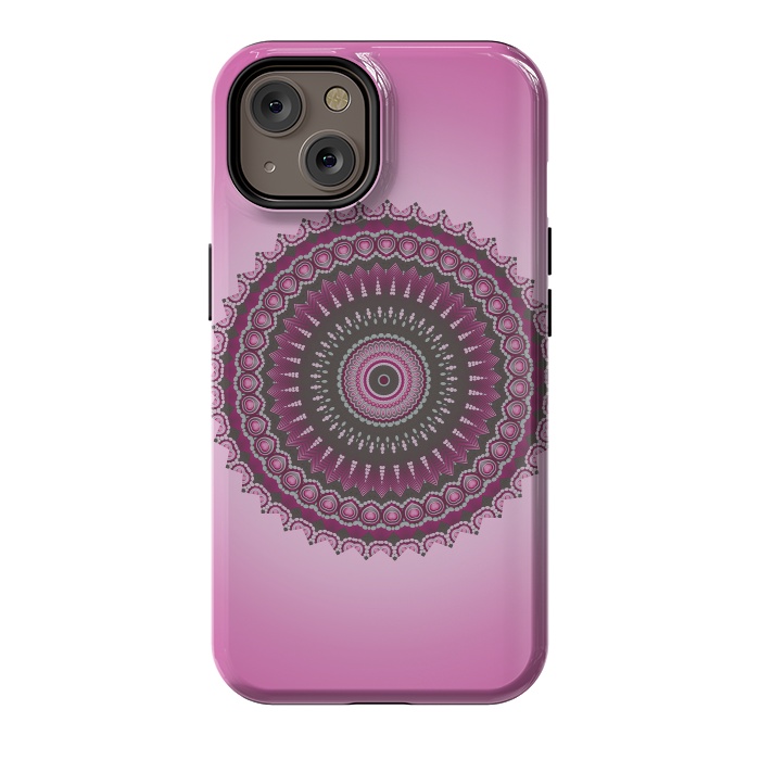 iPhone 14 StrongFit Pink Mandala Ornament 2 by Andrea Haase