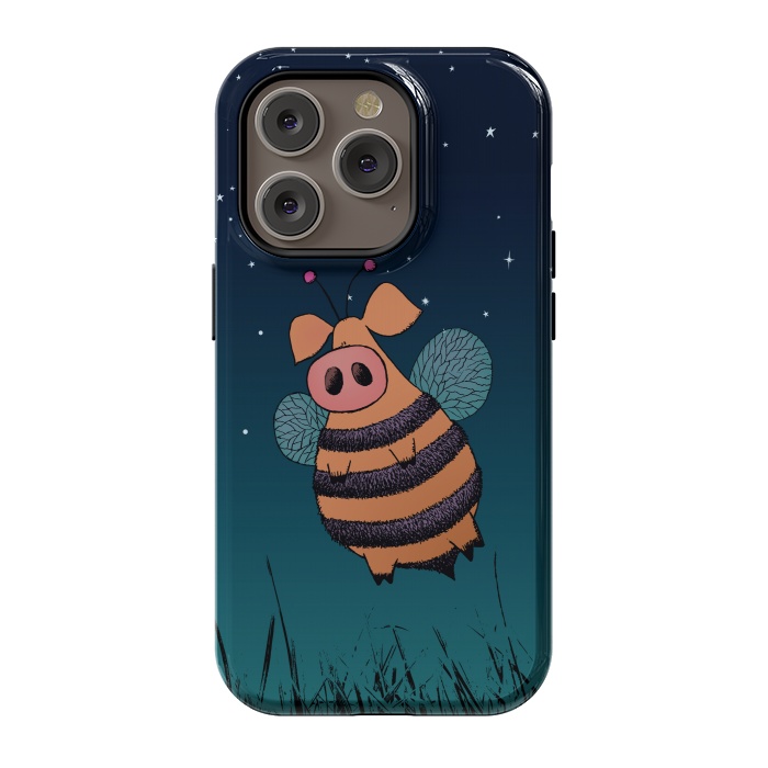 iPhone 14 Pro StrongFit Bumblepig by Mangulica