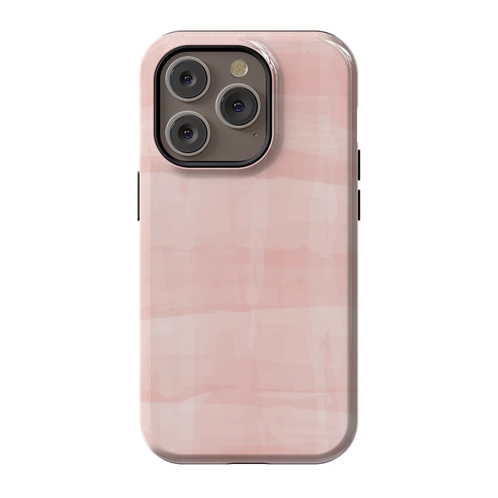 iPhone 14 Pro StrongFit Pink Strokes by Majoih