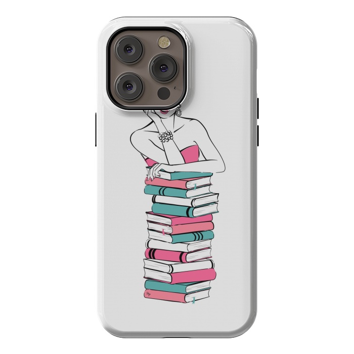 iPhone 14 Pro max StrongFit Lady Bookworm by Martina