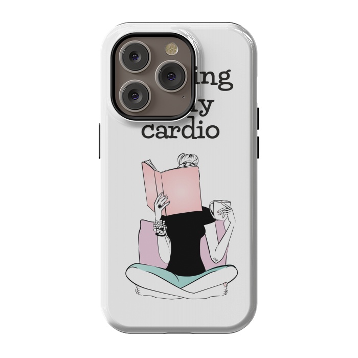 iPhone 14 Pro StrongFit Reading is my cardio by Martina