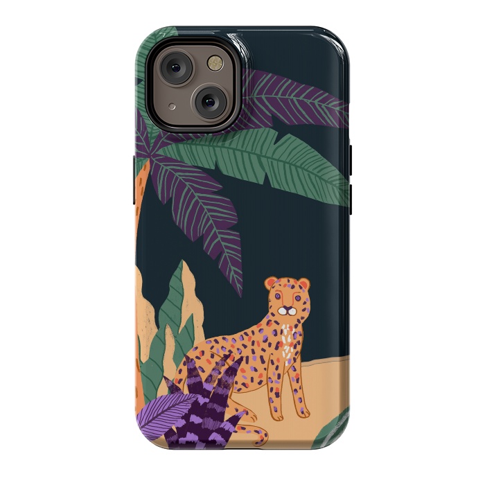 iPhone 14 StrongFit Cheetah on Tropical Beach by  Utart