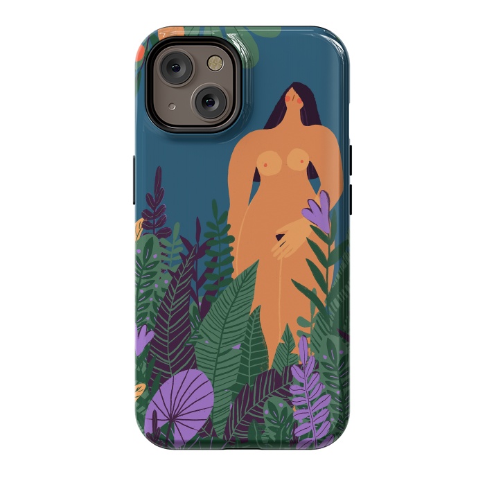 iPhone 14 StrongFit Eve - Nude Woman in Tropical Jungle by  Utart