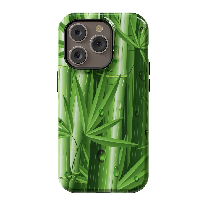 iPhone 14 Pro StrongFit Bamboo Jungle Zen by BluedarkArt