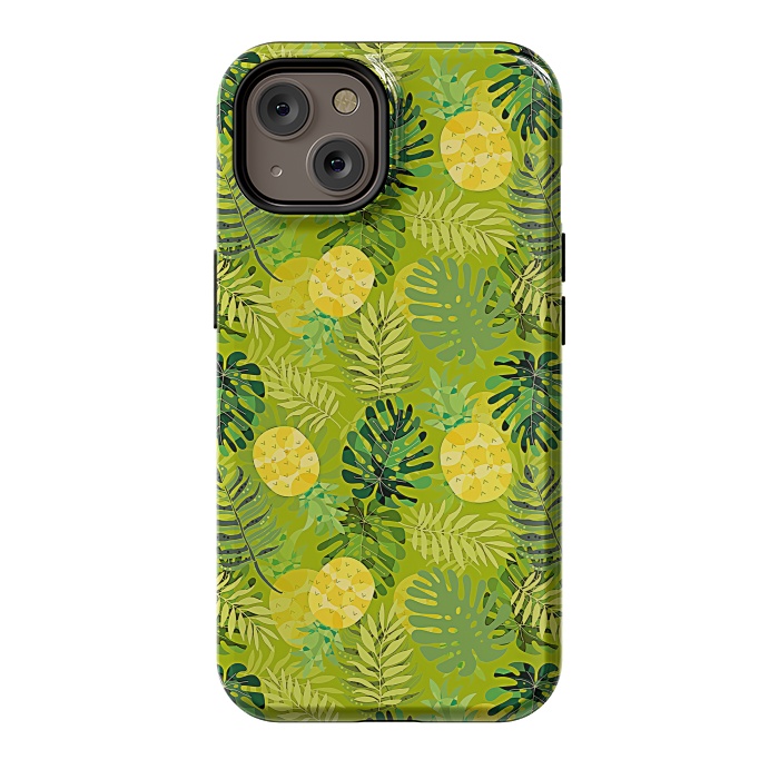 iPhone 14 StrongFit Eve's colorful pineapple garden Jungle by  Utart