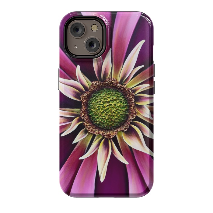 iPhone 14 StrongFit Pink Burst by Denise Cassidy Wood