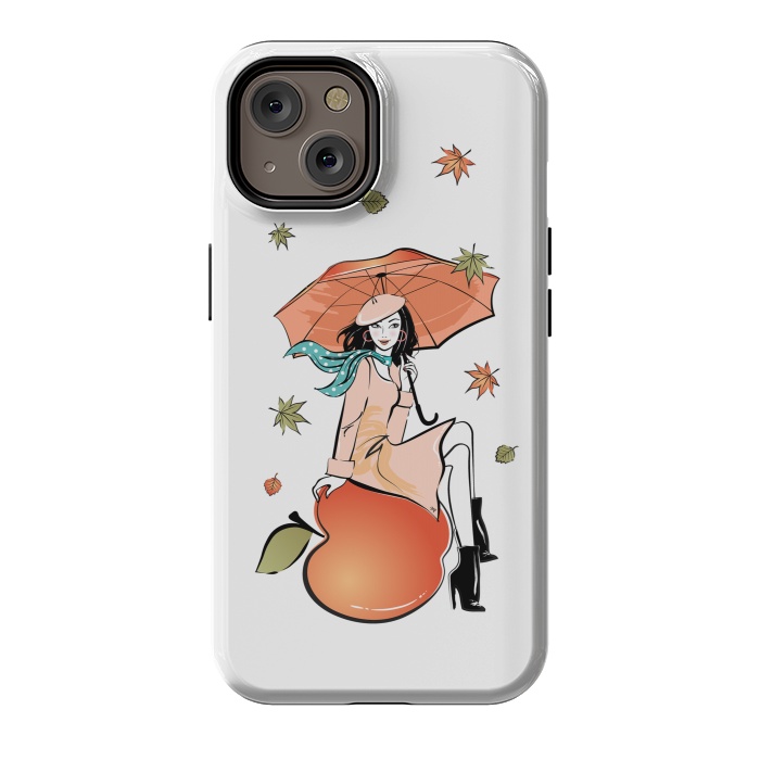 iPhone 14 StrongFit Autumn Girl by Martina