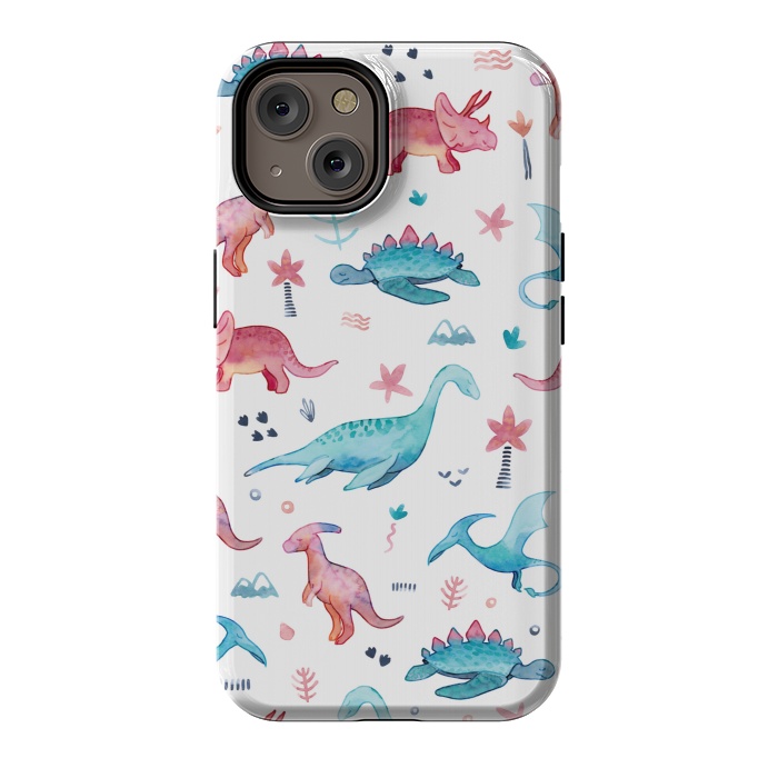 iPhone 14 StrongFit Dinosaurs Love by gingerlique