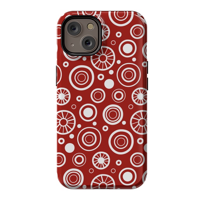 iPhone 14 StrongFit Crazy White Dots by Majoih