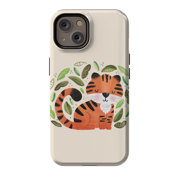 iPhone 14 StrongFit Tiger Cutie by Noonday Design