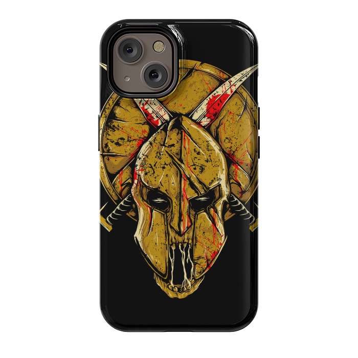 iPhone 14 StrongFit Skull Sparta by Afif Quilimo