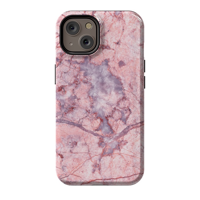 iPhone 14 StrongFit Pink Marble by Art Design Works