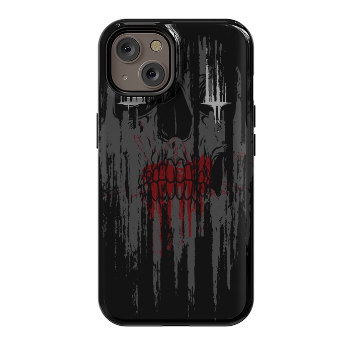 iPhone 14 StrongFit Skull Rust by Afif Quilimo