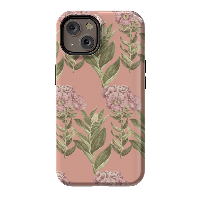 iPhone 14 StrongFit Blush Pink Flowers by Zala Farah