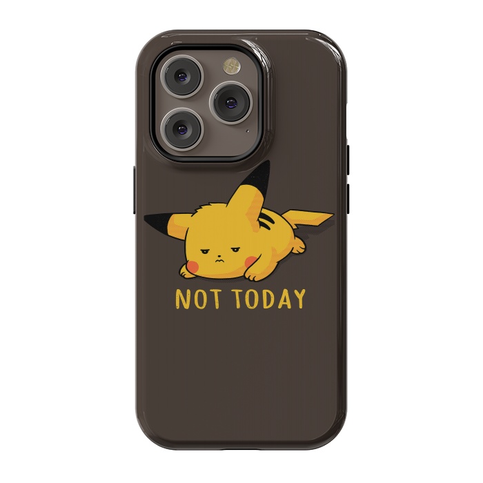 iPhone 14 Pro StrongFit Pikachu Not Today by eduely