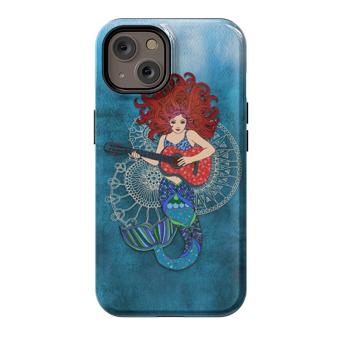 iPhone 14 StrongFit Musical Mermaid by Micklyn Le Feuvre