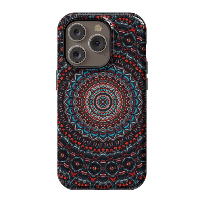 iPhone 14 Pro StrongFit Abstract Mandala by Art Design Works