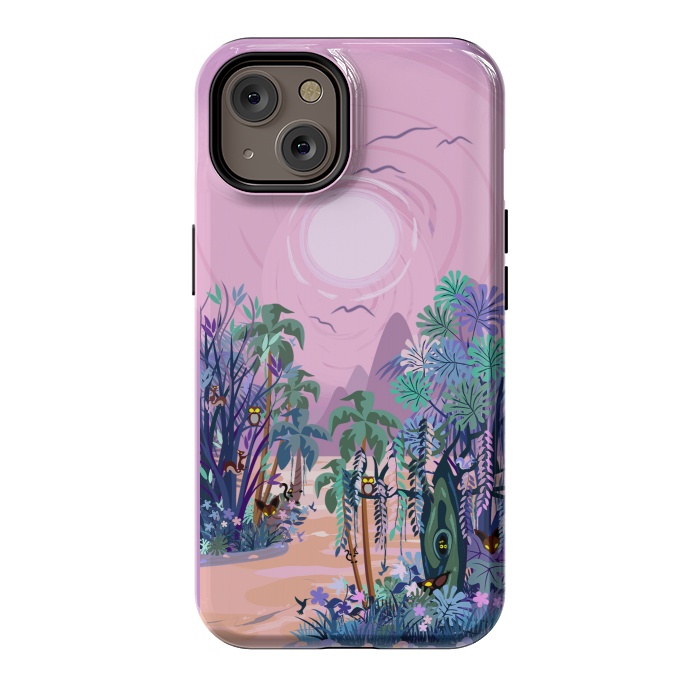 iPhone 14 StrongFit The Eyes of the Enchanted Misty Forest by BluedarkArt