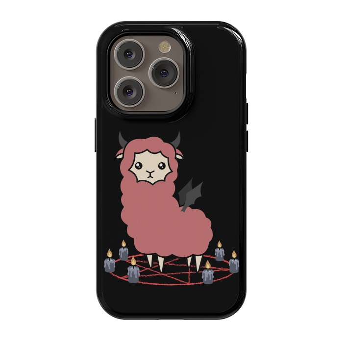 iPhone 14 Pro StrongFit Llama demon by Laura Nagel