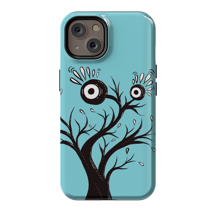 iPhone 14 StrongFit Tree Monster Weird Ink Drawing by Boriana Giormova