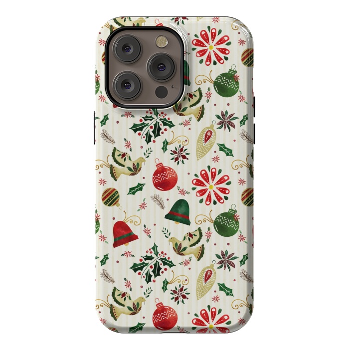 iPhone 14 Pro max StrongFit Ornate Christmas Ornaments by Noonday Design