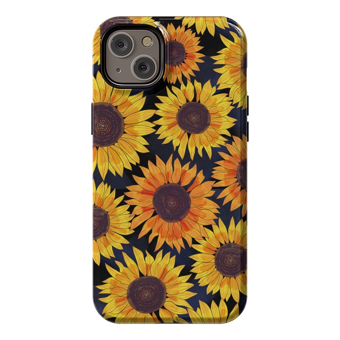 iPhone 14 Plus StrongFit Sunflowers 2 by Laura Grant