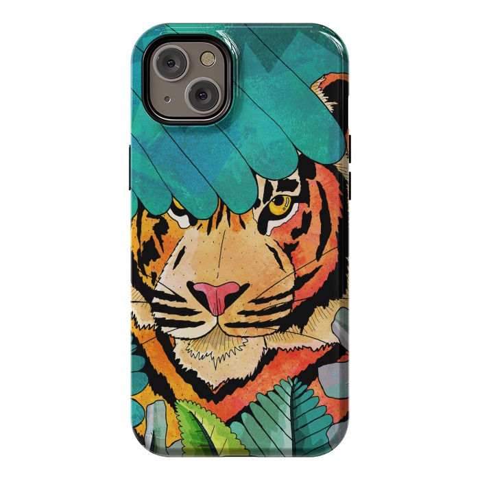 iPhone 14 Plus StrongFit Jungle tiger hunter by Steve Wade (Swade)