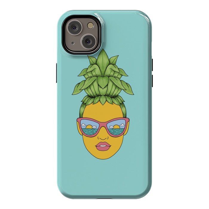 iPhone 14 Plus StrongFit Pineapple Girl by Coffee Man