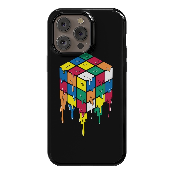 iPhone 14 Pro max StrongFit Rubiks Cube by Coffee Man