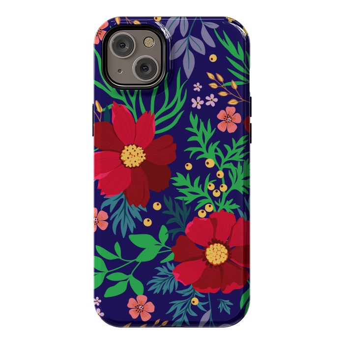 iPhone 14 Plus StrongFit Red Flowers In The Ocean by ArtsCase