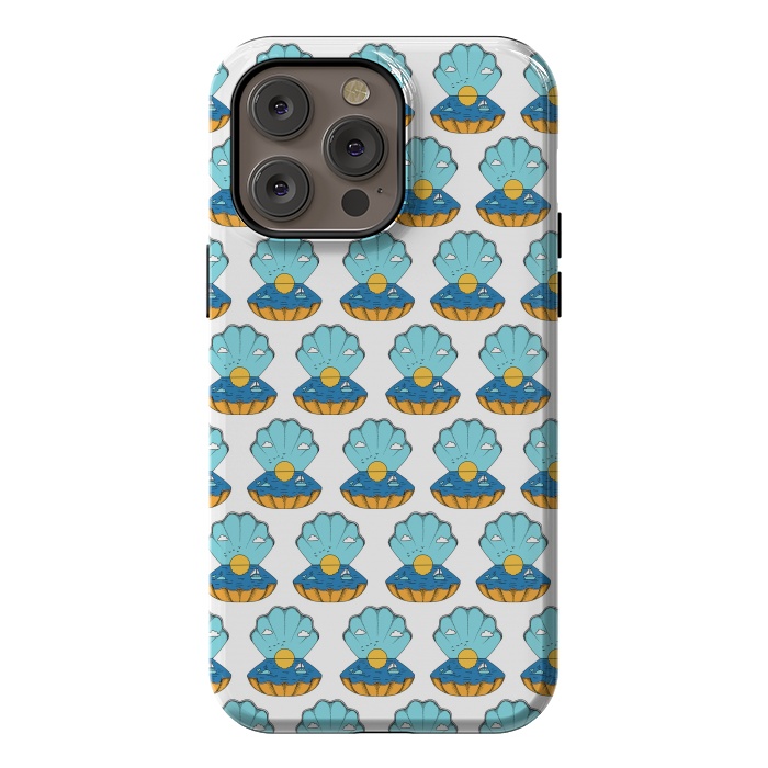 iPhone 14 Pro max StrongFit Shell Nature Pattern by Coffee Man