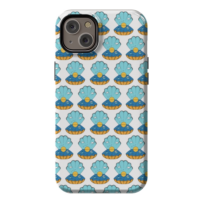 iPhone 14 Plus StrongFit Shell Nature Pattern by Coffee Man