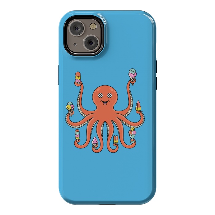 iPhone 14 Plus StrongFit Octopus Ice Creams by Coffee Man