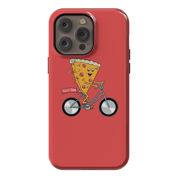 iPhone 14 Pro max StrongFit Pizza Fast Food Red by Coffee Man